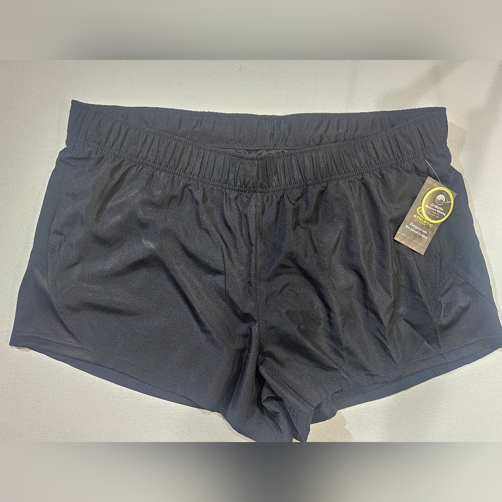 Womens Athletic Shorts Black‎ 3XL Athletic Works